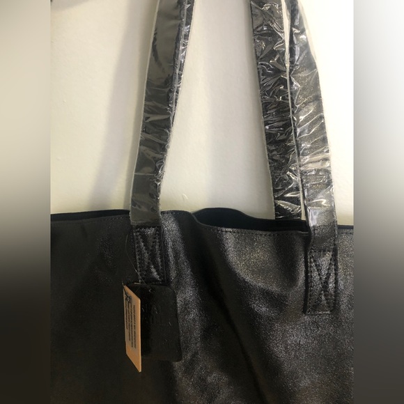 🔥Soft Real Leather Large Capacity Work Tote Shoulder Bag - Black - NWT - Picture 8 of 12